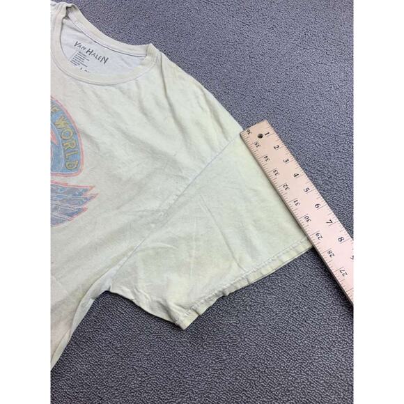 Van Halen Band T Shirt Men L/XL White 1984 Graphic Short Sleeve Crewneck Cotton - Picture 9 of 12